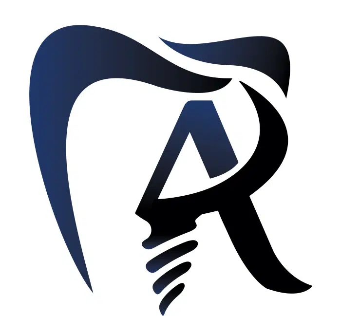 لوگوی دندانپزشکی دکتر امیررضا پدرام - بک سفید